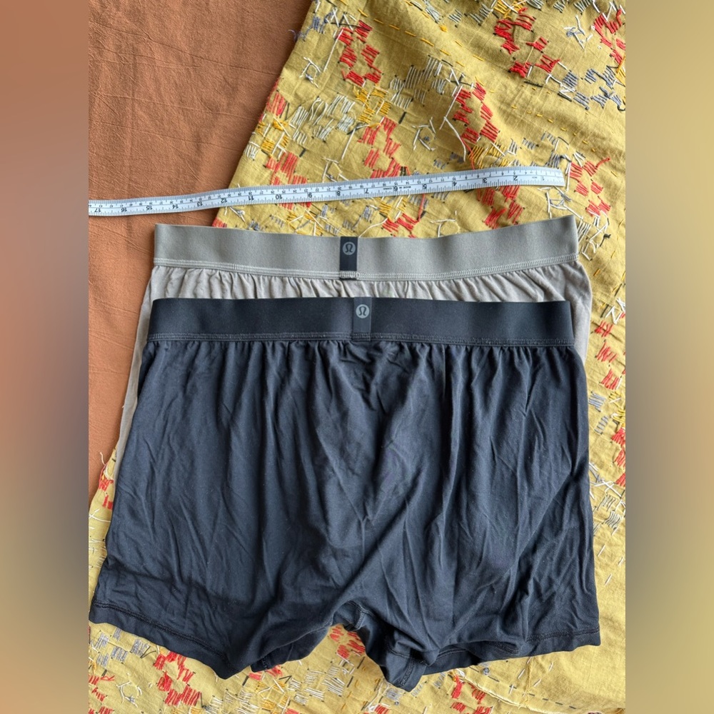 Lululemon Always In Motion Boxer Brief 5" - 2 pairs (Black & Brown)